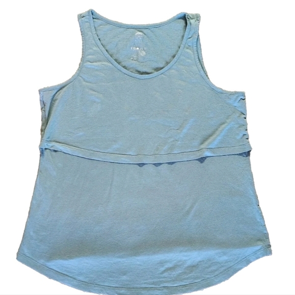 Kindred Bravely Tops - Kindred Bravely Maternity tank top Size Large Color green/blue